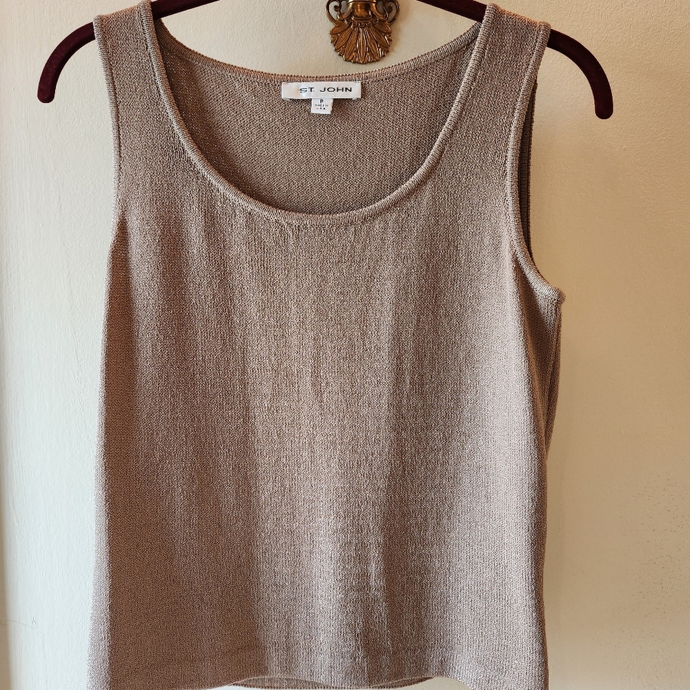 St. John Tan Tank Top